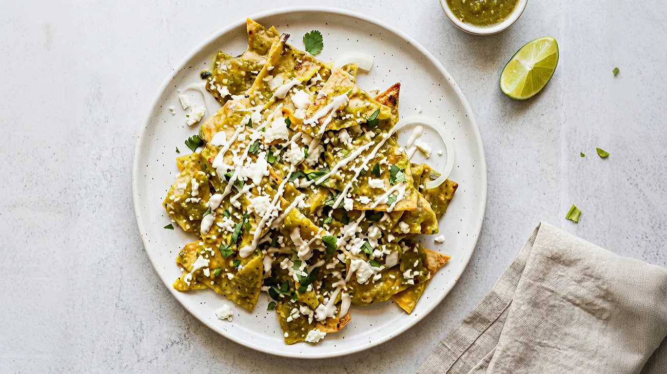 Roasted Green Salsa for Chilaquiles